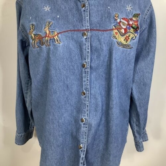 WOMANS NutCracker Small Christmas Jeans Shirt - Picture 4 of 8